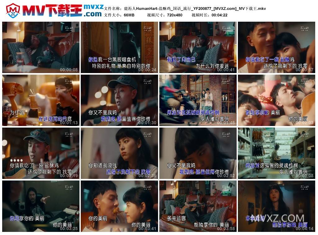 鹿洐人HumanHart-盐酥鸡_国语_流行_YF200877